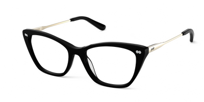 Black Acetate Gold Metal
