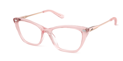 Pink Clear Rose Gold Metal