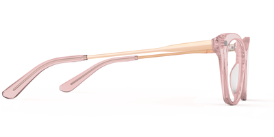 Pink Clear Rose Gold Metal