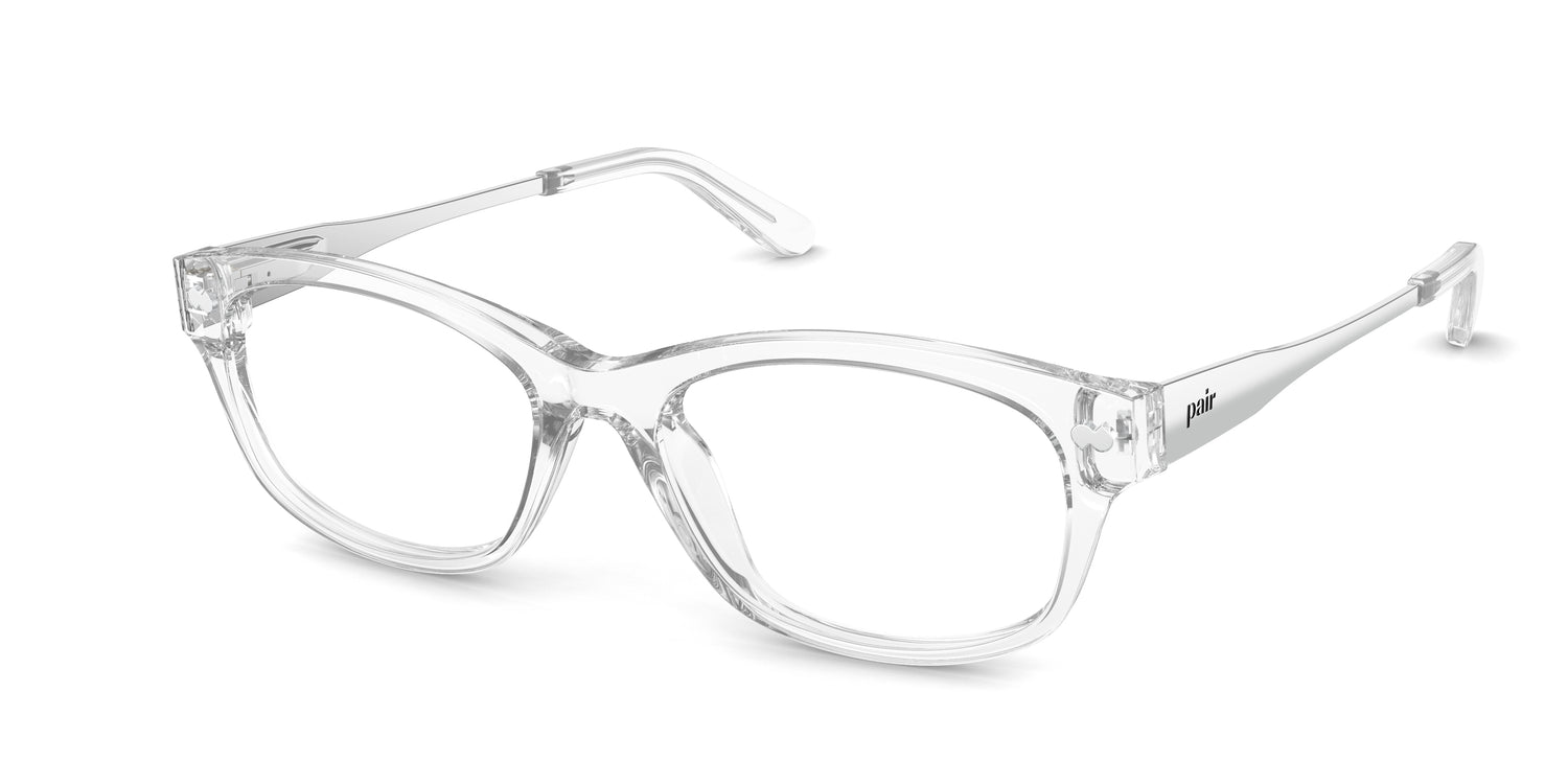 Crystal Clear Acetate Silver Metal