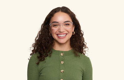 Crystal Clear Acetate Silver Metal