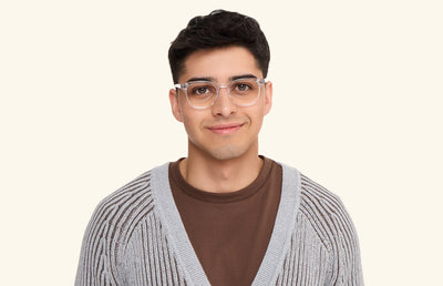 Crystal Clear Acetate Silver Metal