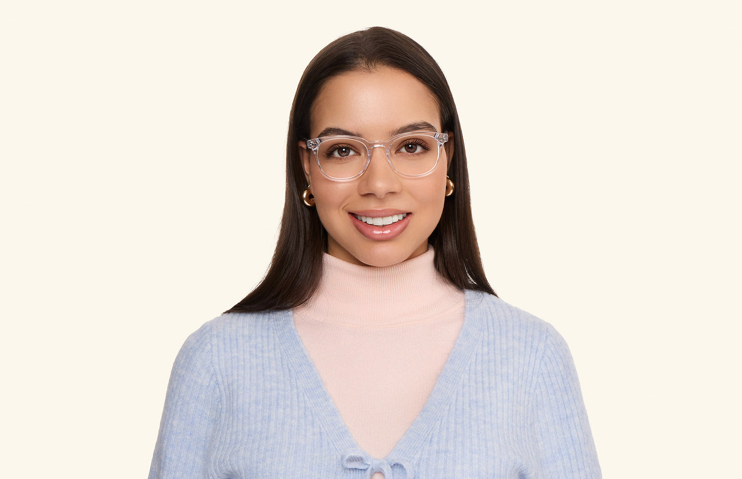 Crystal Clear Acetate Silver Metal
