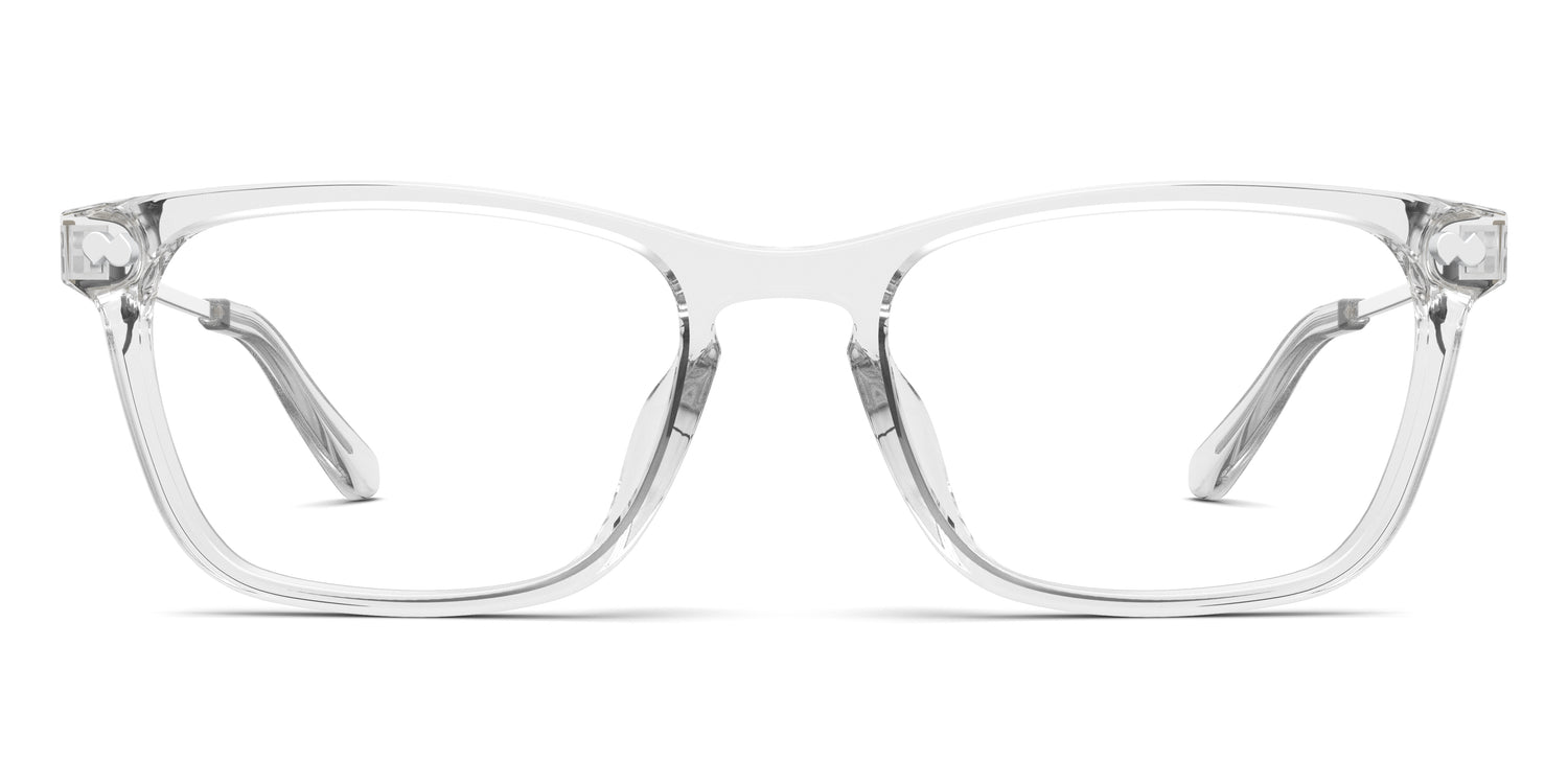 Crystal Clear Acetate Silver Metal