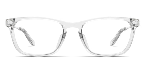 Crystal Clear Acetate Silver Metal