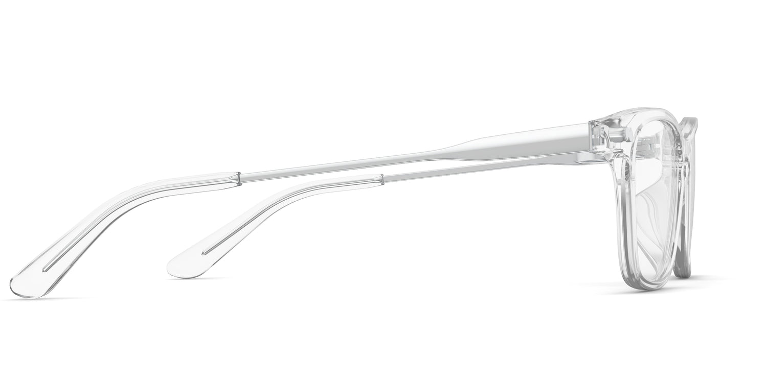 Crystal Clear Acetate Silver Metal