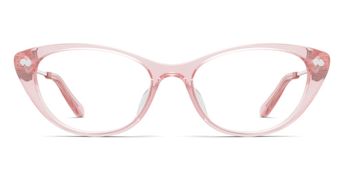 Pink Clear Acetate Rose Gold Metal