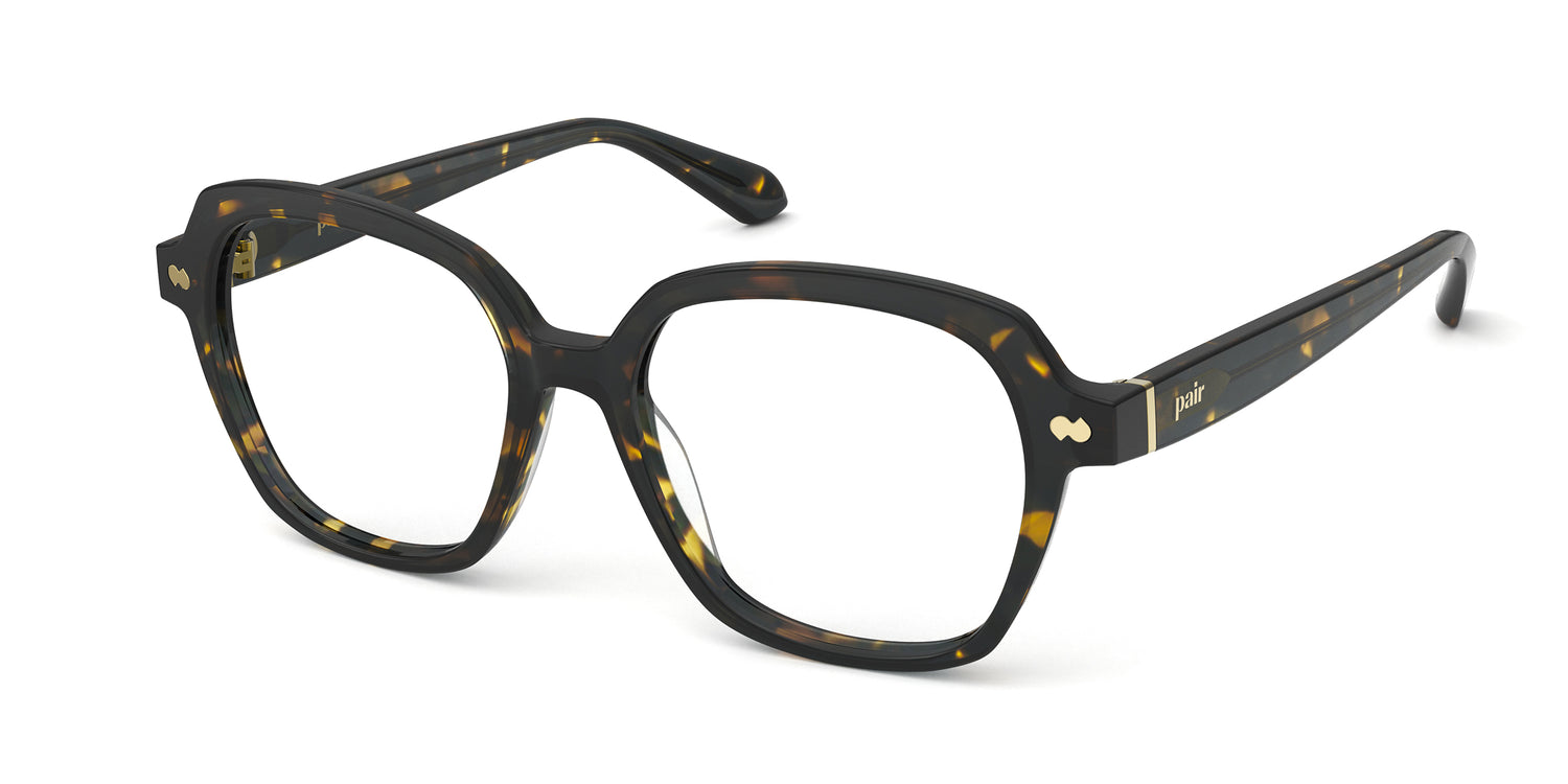 Vintage Brown Tortoise with Gold