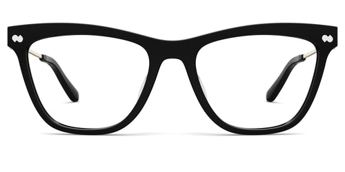 Black Acetate Gold Metal