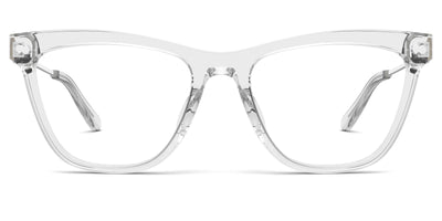 Crystal Clear Acetate Silver Metal