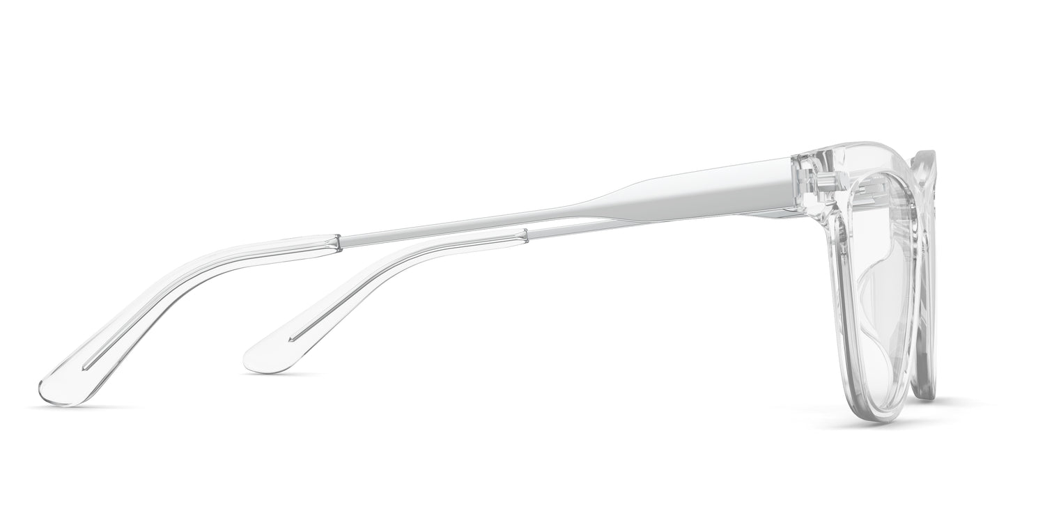 Crystal Clear Acetate Silver Metal