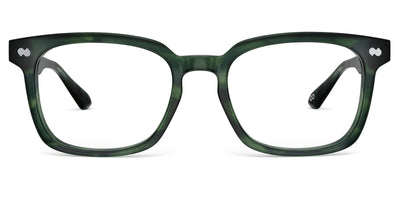 Dark Green Horn with Silver