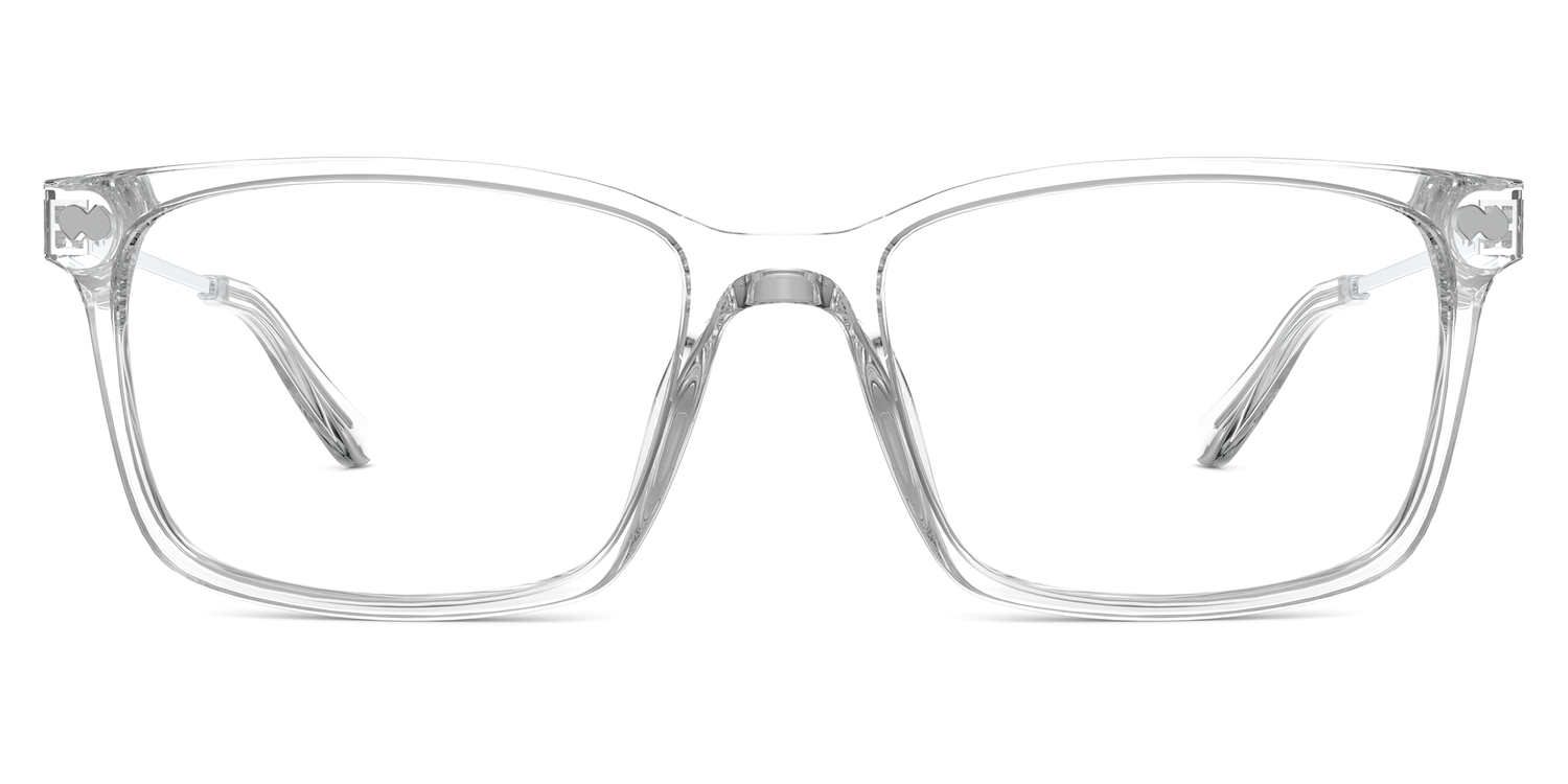 Crystal Clear Acetate Silver Metal