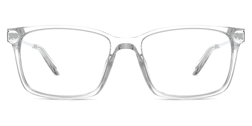 Crystal Clear Acetate Silver Metal