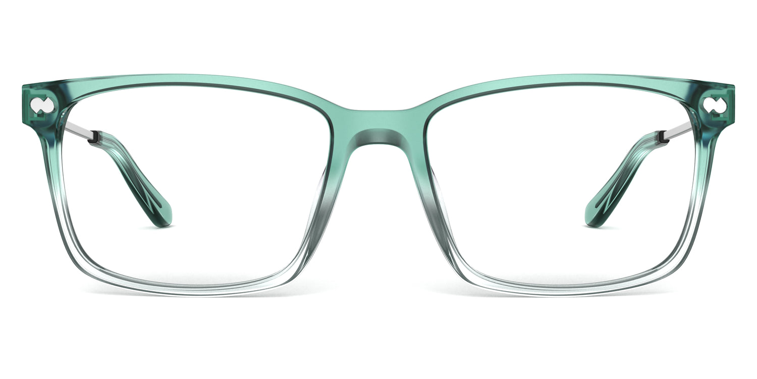 Teal Pearlized Gradient Acetate Silver Metal