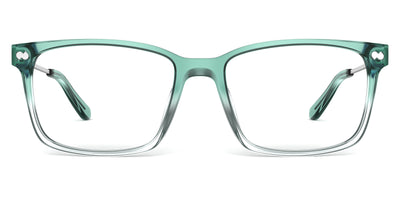 Teal Pearlized Gradient Acetate Silver Metal