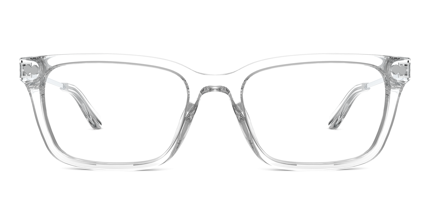 Crystal Clear Acetate Silver Metal