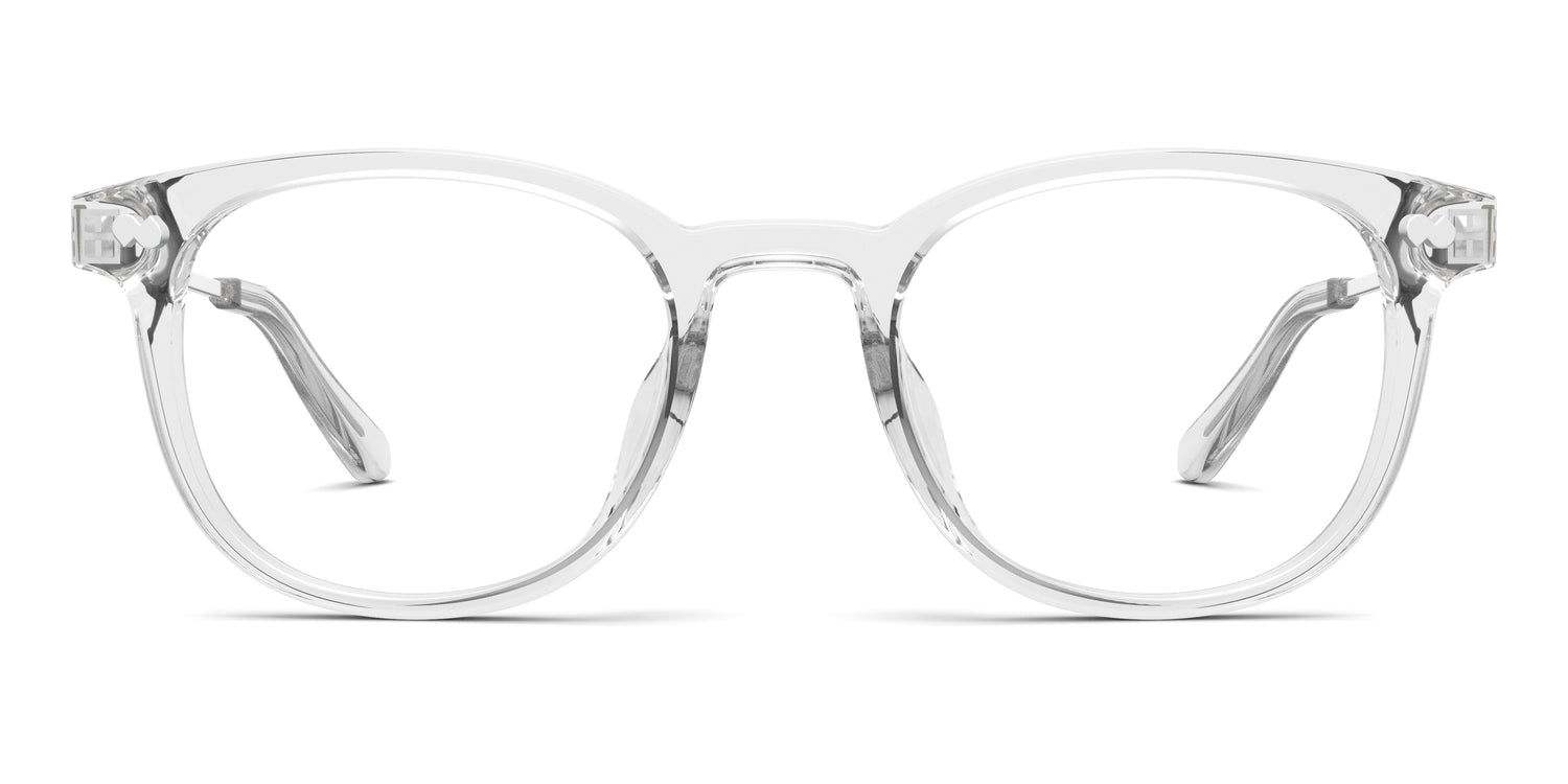 Crystal Clear Acetate Silver Metal