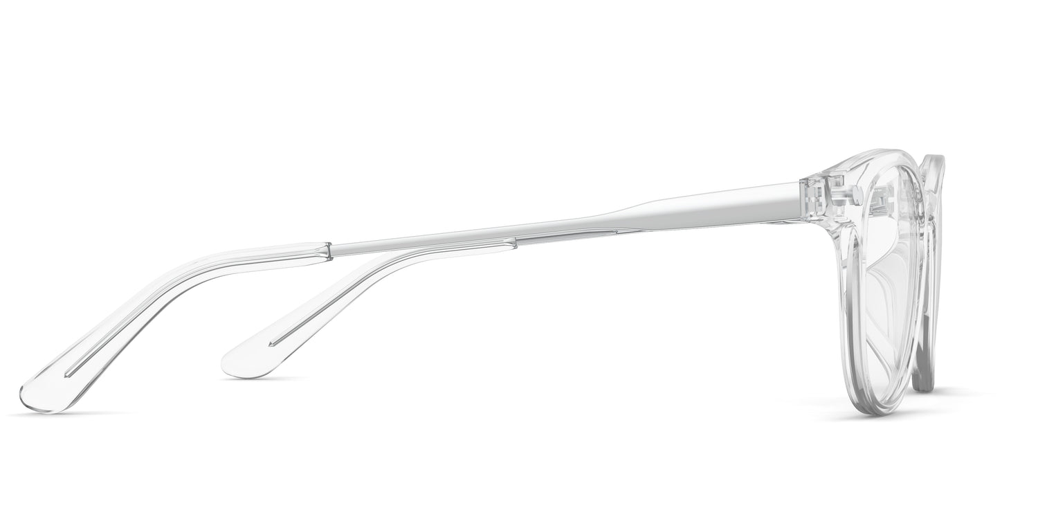 Crystal Clear Acetate Silver Metal