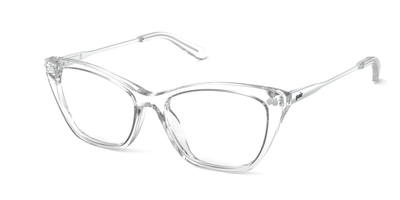 Crystal Clear Acetate Silver Metal
