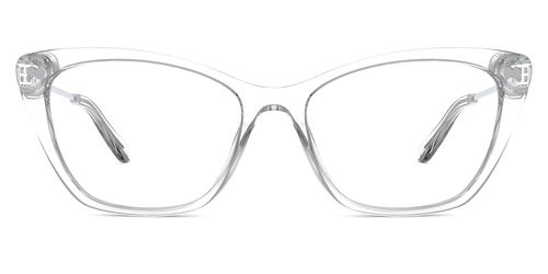 Crystal Clear Acetate Silver Metal