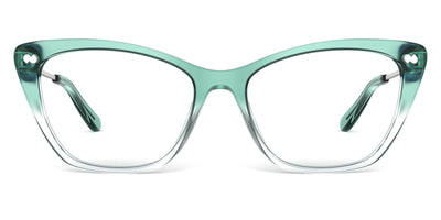 Teal Pearlized Gradient Acetate Silver Metal
