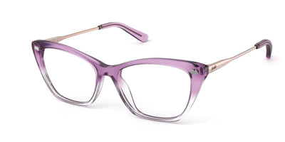 Violet Pearlized Gradient Acetate Rose Gold Metal